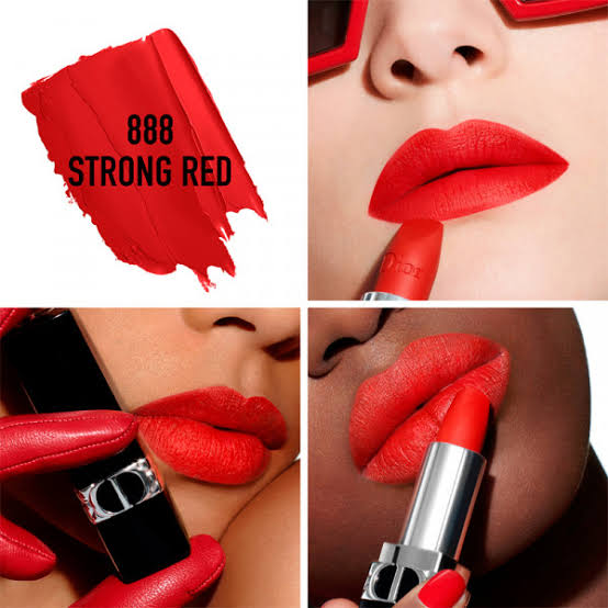 DIOR Rouge Dior Lipstick 888 STRONG RED matte