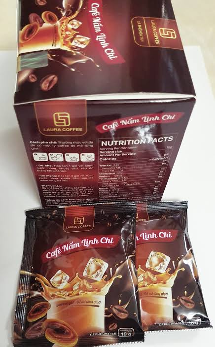 Laura Cofee Nấm Linh Chi 10 sticks