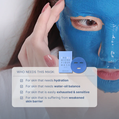 PRO B5 Micro Fiber Mask Be'Balance Blue Colour 3 steps in 1 (10pcs)