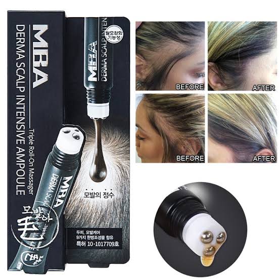 DAYCELL MBA MoBalA Derma Scalp Intensive Ampoule Triple Roll-On Massager Hair Growth Essence 20ml