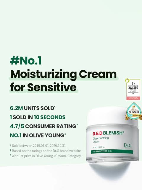 Dr.G R.E.D Blemish Clear Soothing Cream 70ml