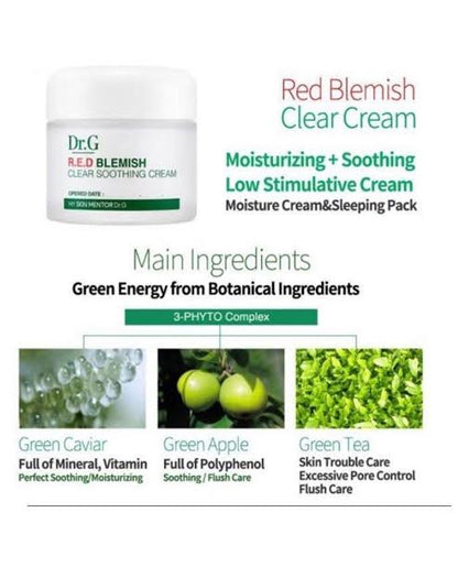 Dr.G R.E.D Blemish Clear Soothing Cream 70ml