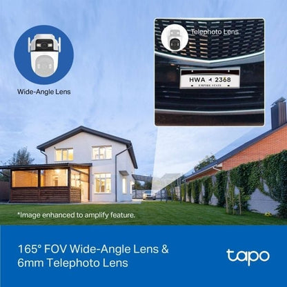 TP LINK
Tapo C545D 2K Outdoor Dual Lens Pan/Tilt Security Camera