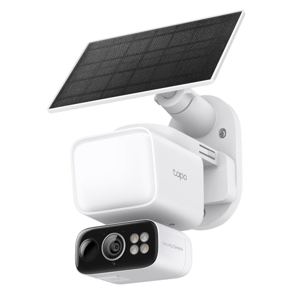 Tapo C615F KIT
Solar-Powered Floodlight Pan/Tilt Security Camera Kit