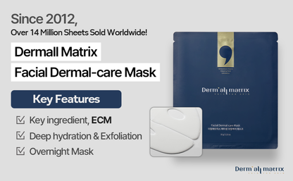 DERM-ALL MATRIX Daily Facial Dermal-Care Facial Mask Sheet 4pcs