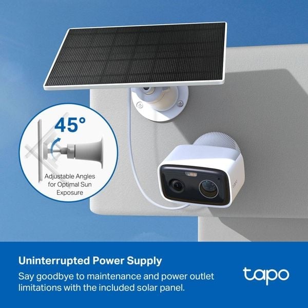 TP LINK
Tapo C400 Solar-Powered Security Camera Kit