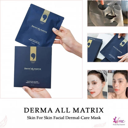 DERM-ALL MATRIX Daily Facial Dermal-Care Facial Mask Sheet 4pcs
