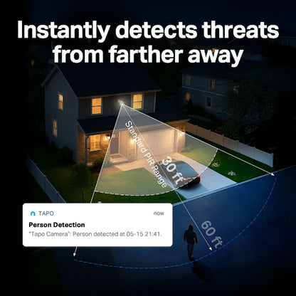 Tapo C615F KIT
Solar-Powered Floodlight Pan/Tilt Security Camera Kit