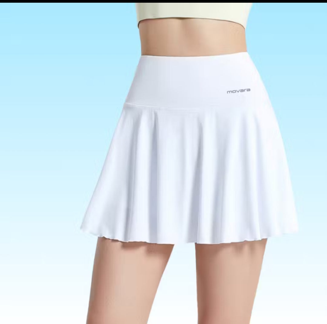 High-Quality Pickleball Tennis Skirt - 2 Layers Cool, Absorbent, Deodorizing, UV Protection QC15