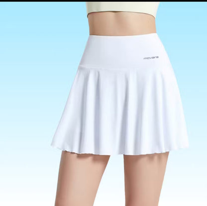 High-Quality Pickleball Tennis Skirt - 2 Layers Cool, Absorbent, Deodorizing, UV Protection QC15