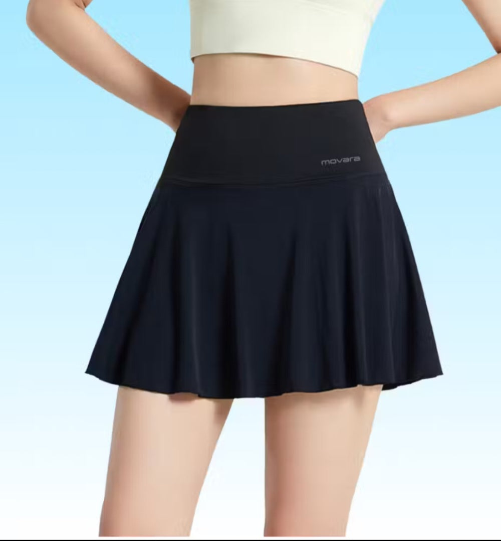 High-Quality Pickleball Tennis Skirt - 2 Layers Cool, Absorbent, Deodorizing, UV Protection QC15